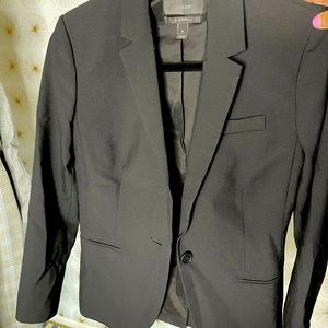 J.crew bi-stretch black classic blazer size 4. Like new condition